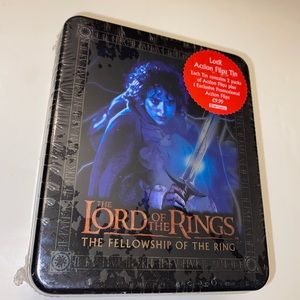 Lord Rings Fellowship Frodo Ring Action Flipz Cards Tin Sealed LOTR Artbox Blue